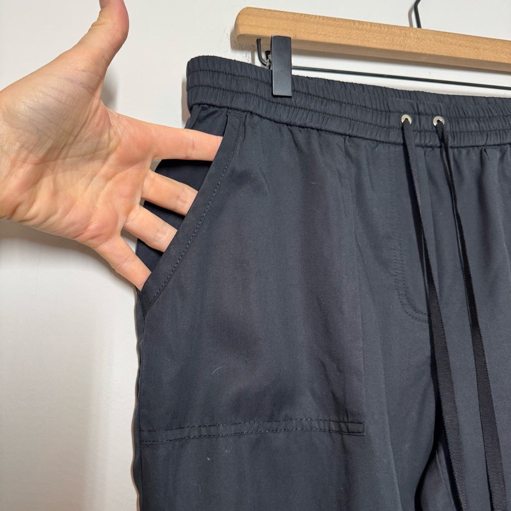White House Black Market The Jogger black casual pull on pants 10L long - Picture 7 of 11